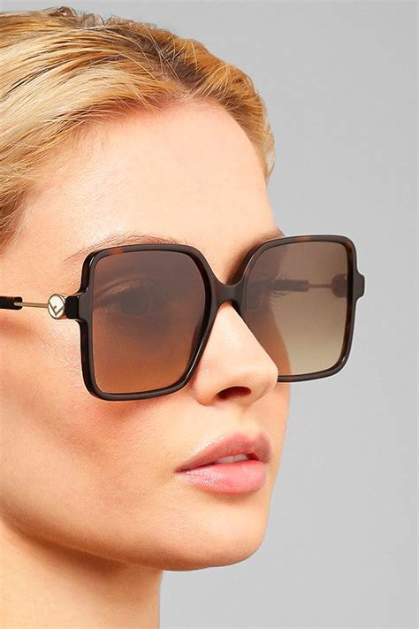 fendi promeneye oversize sunglasses|Fendi women's oversized sunglasses.